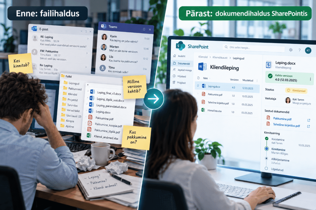 Dokumendihaldus SharePointis ehk SharePointi dokumendihaldus aitab töötajate elu lihtsustada.
