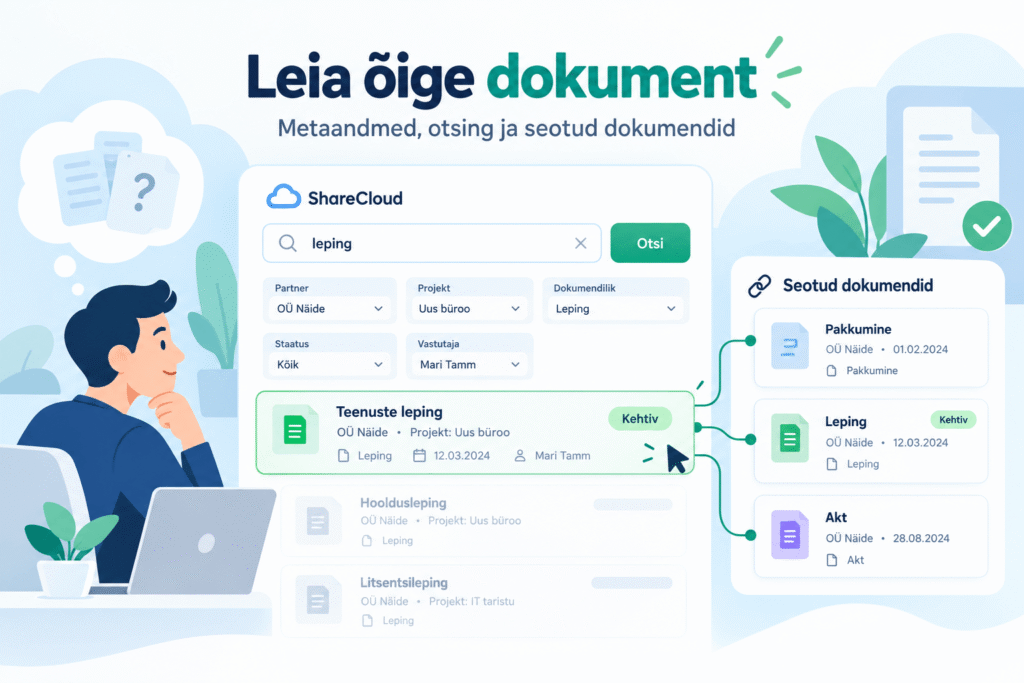 Hea dokumendihaldus SharePointis aitab kiirelt õiged dokumendid leida