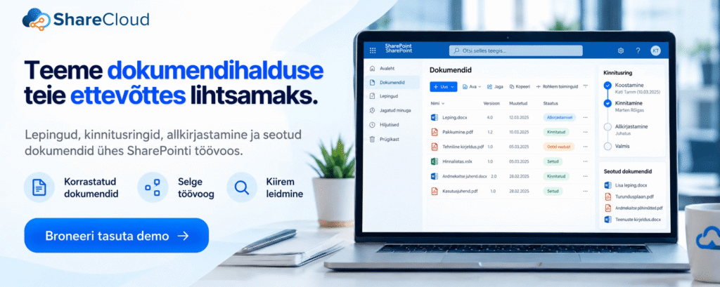 SharePointi dokumendihaldus ShareCloudiga